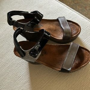 Naot platforms sandals.